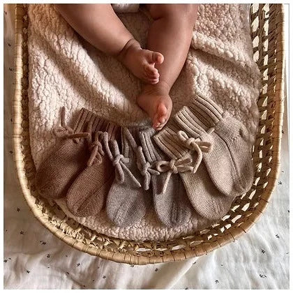 GIFT BUNDLE - 3 Baby socks made from 100% merino wool